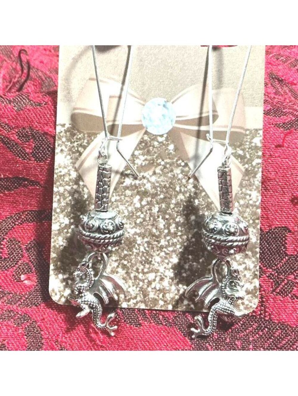 V Dragon Earrings